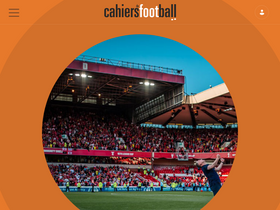 'cahiersdufootball.net' screenshot