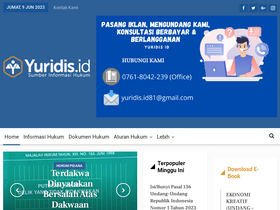 'yuridis.id' screenshot