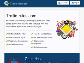 'traffic-rules.com' screenshot