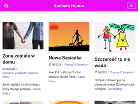 'kochamhumor.pl' screenshot