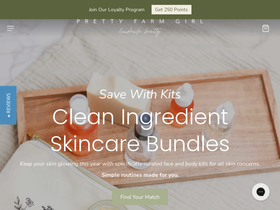 Pretty farm girl website screenshot