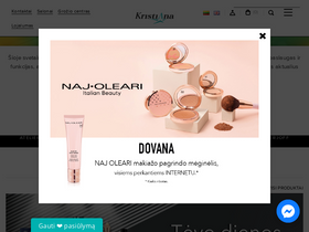 'kristiana.lt' screenshot