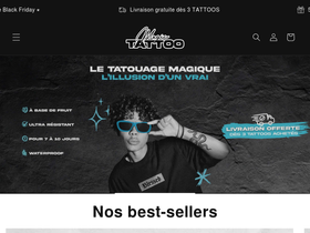 Magic Tattoo homepage screenshot
