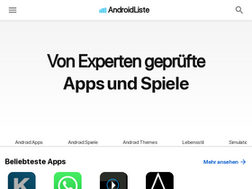 'androidliste.de' screenshot