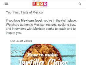 'mexicanfoodjournal.com' screenshot