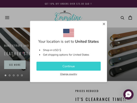 'emmalinebags.com' screenshot