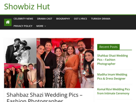 'showbizhut.com' screenshot