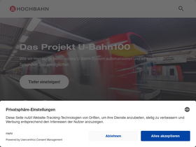 'hochbahn.de' screenshot