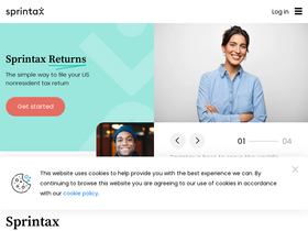 'sprintax.com' screenshot