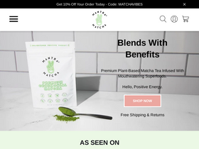 mantramatcha.com homepage screenshot