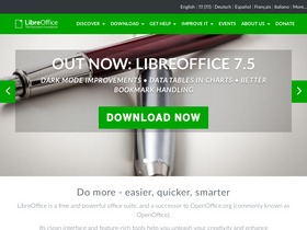 'libreoffice.org' screenshot