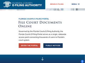'myflcourtaccess.com' screenshot