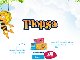 'plopsa.be' screenshot