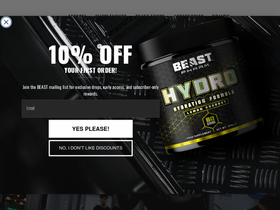 Beast Pharm homepage screenshot