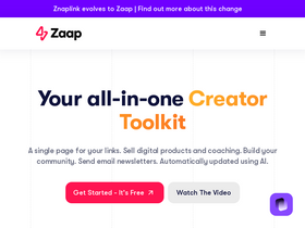 'zaap.ai' screenshot