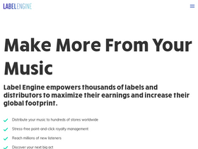 'label-engine.com' screenshot
