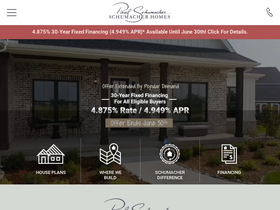 'schumacherhomes.com' screenshot