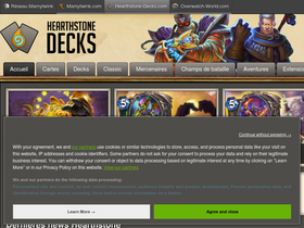 'hearthstone-decks.com' screenshot