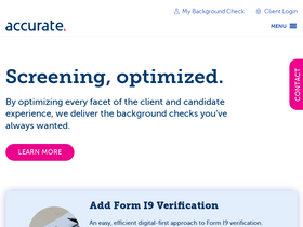 'accuratebackground.com' screenshot