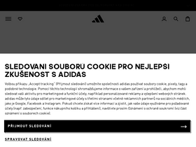 'adidas.cz' screenshot