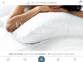 'aulitfinelinens.com' screenshot