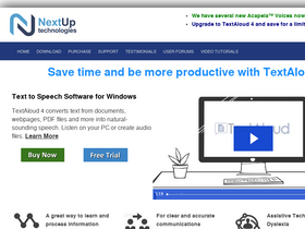 'nextup.com' screenshot