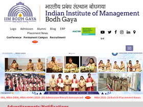'iimbg.ac.in' screenshot