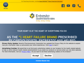'entresto.com' screenshot