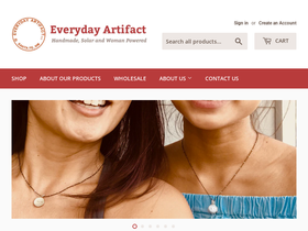 everydayartifact.com homepage screenshot