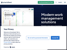 'smartsheet.com' screenshot