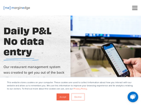 'marginedge.com' screenshot