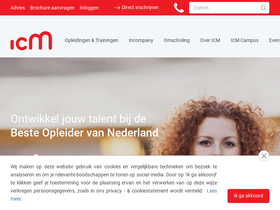 'icm.nl' screenshot