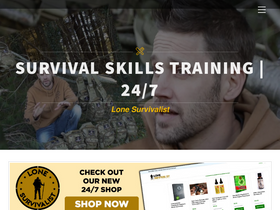 'lonesurvivalist.com' screenshot