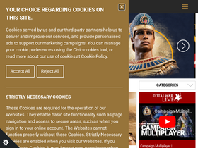'totalwar.com' screenshot
