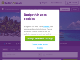 'budgetair.co.uk' screenshot