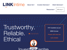 'linkintime.co.in' screenshot