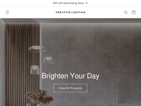 Creative.Lighting website screenshot