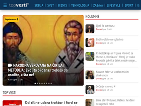 'topvesti.rs' screenshot