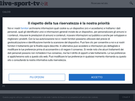 'live-sport-tv.it' screenshot