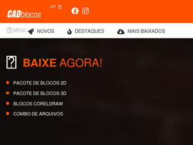 'cadblocos.arq.br' screenshot