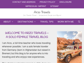 'arzotravels.com' screenshot