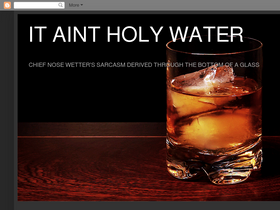 'itaintholywater.blogspot.com' screenshot