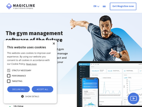 'magicline.com' screenshot