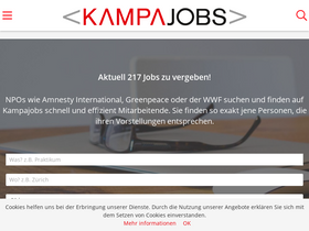 'kampajobs.ch' screenshot