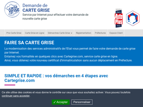 'cartegrise.com' screenshot
