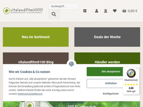 'vitalundfitmit100.de' screenshot