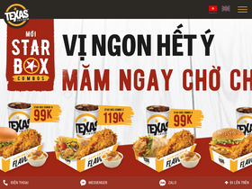 'texaschickenvn.com' screenshot