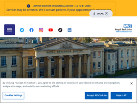 'royalberkshire.nhs.uk' screenshot
