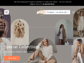 akora.se homepage screenshot