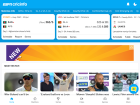 'espncricinfo.com' screenshot